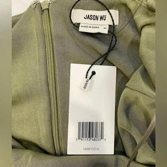Jason Wu army green jumpsuit sz  M - Picture 4 of 9